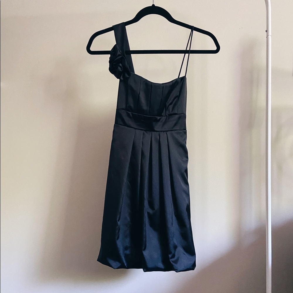 Black Formal Dress One Shoulder